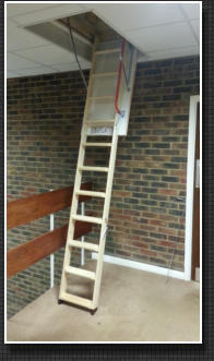 wooden loft ladder