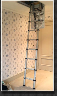 wooden loft ladder