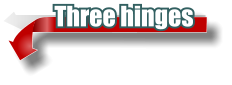 Three hinges